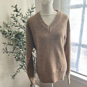 Saks women’s brown sweater NWT